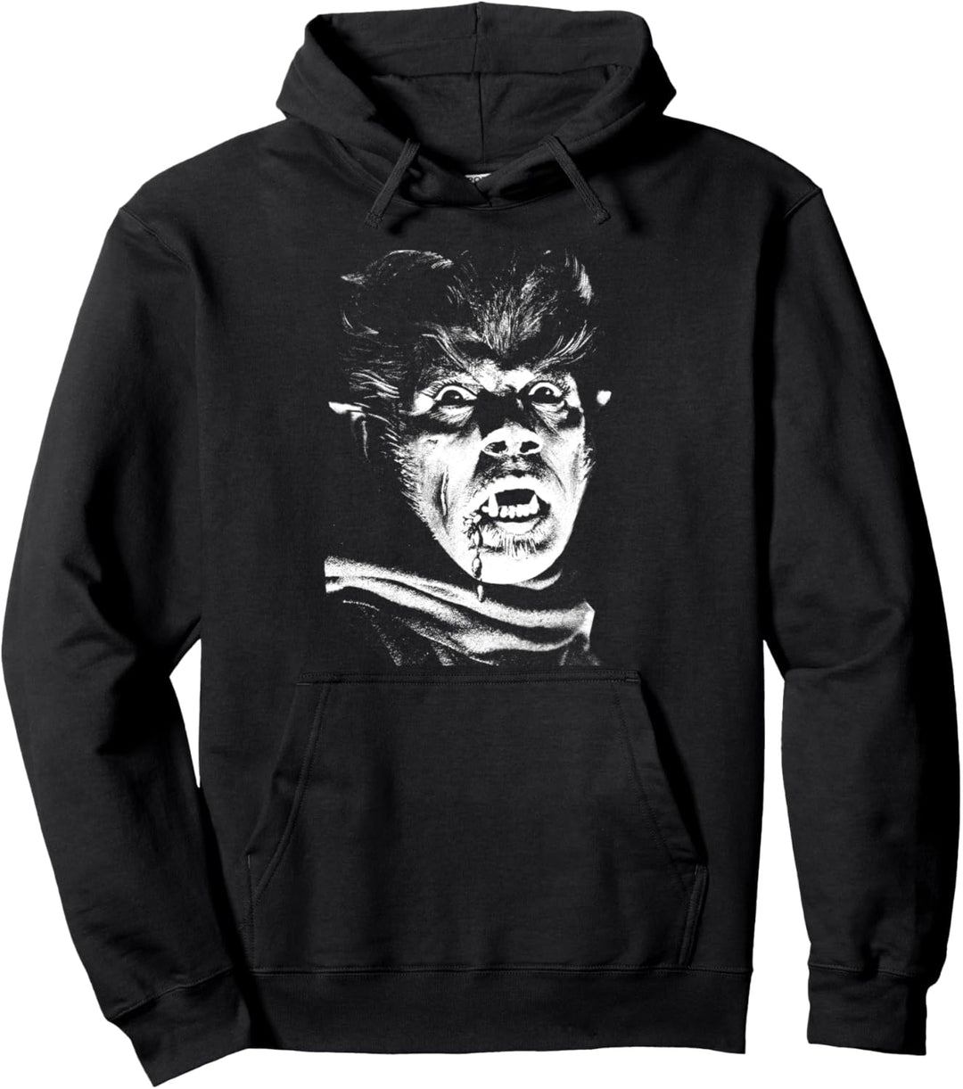 Werwolf Lychatrop Vintage Monster Horrorfilm Fan Werewolf Pullover Hoodie