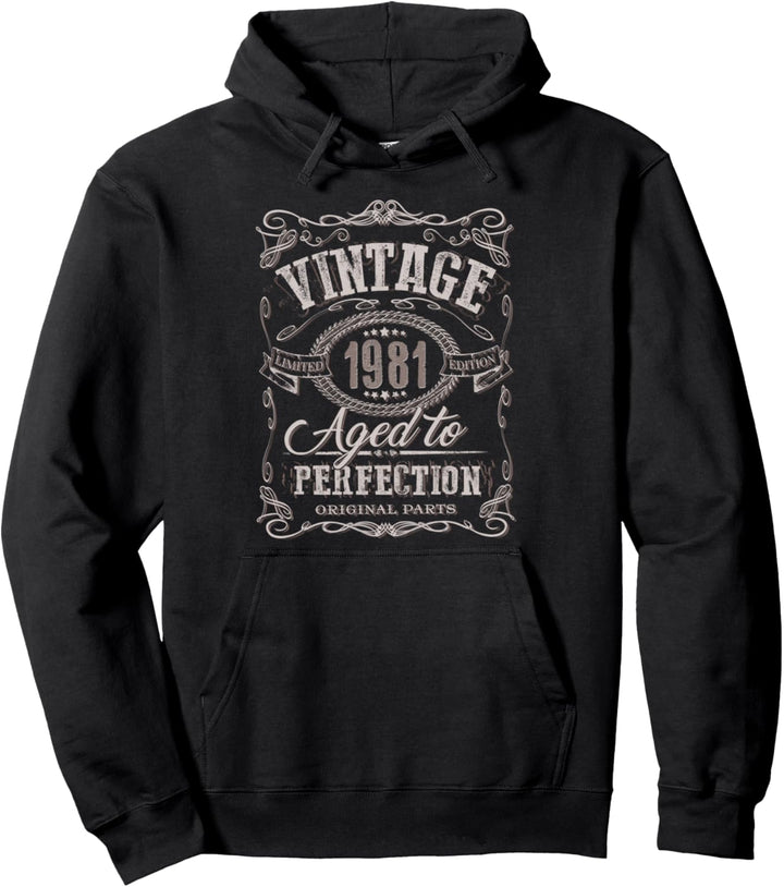 40. Geburtstagsgeschenk Vintage 1981 Im Alter von 40 Jahren Pullover Hoodie