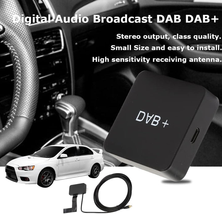 DAB Adapter Kit, Auto Empfänger Mit USB MCX Anschluss, Plug n Play DAB+ Autoradio Digitaler Radio An