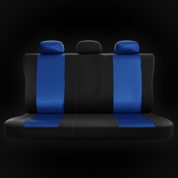 Mossa Sitzbezüge passend für Dacia Sandero I II III Hatchback 2008-. S-BL Blau S-BL, Blau S-BL