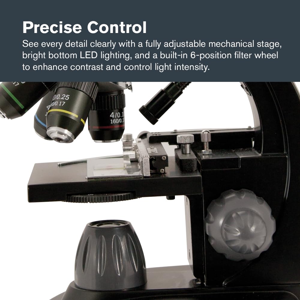 Celestron 44348 PentaView LCD Digitalmikroskop, 40- bis 60-fache Vergrösserung, Schwarz/Silber Penta
