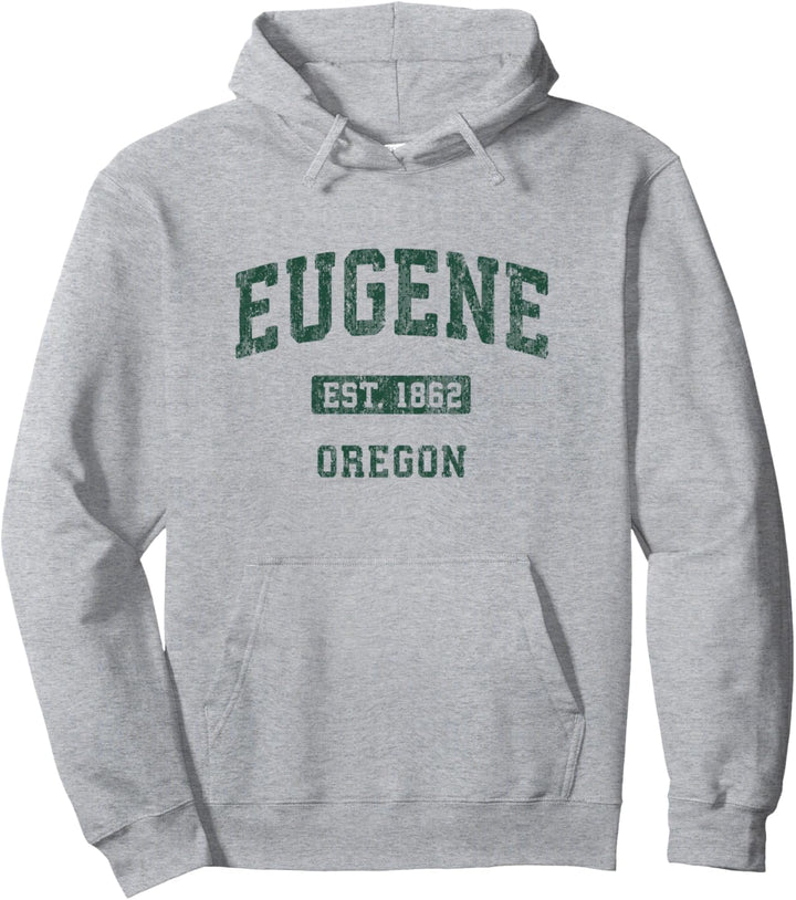 Eugene Oregon ODER Vintage Sportdesign Pullover Hoodie