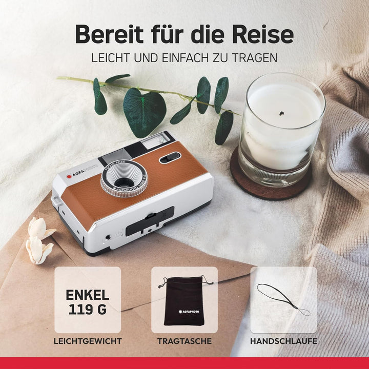 AgfaPhoto analoge 35mm Foto Kamera beige BEIGE Kamera Kamera, BEIGE Kamera Kamera