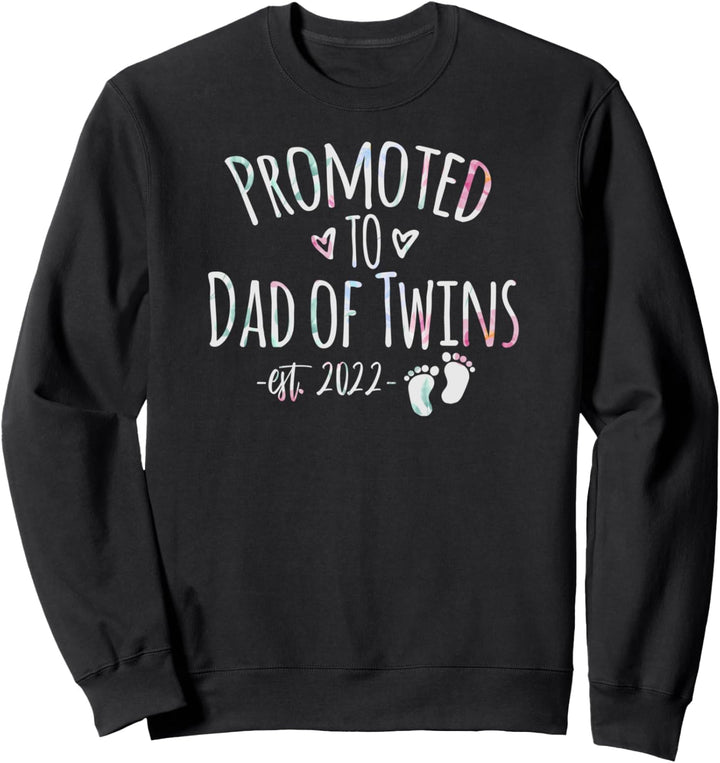 Papa 2022, Vater werden Geschenk, Zwillingspapa, Mann Sweatshirt