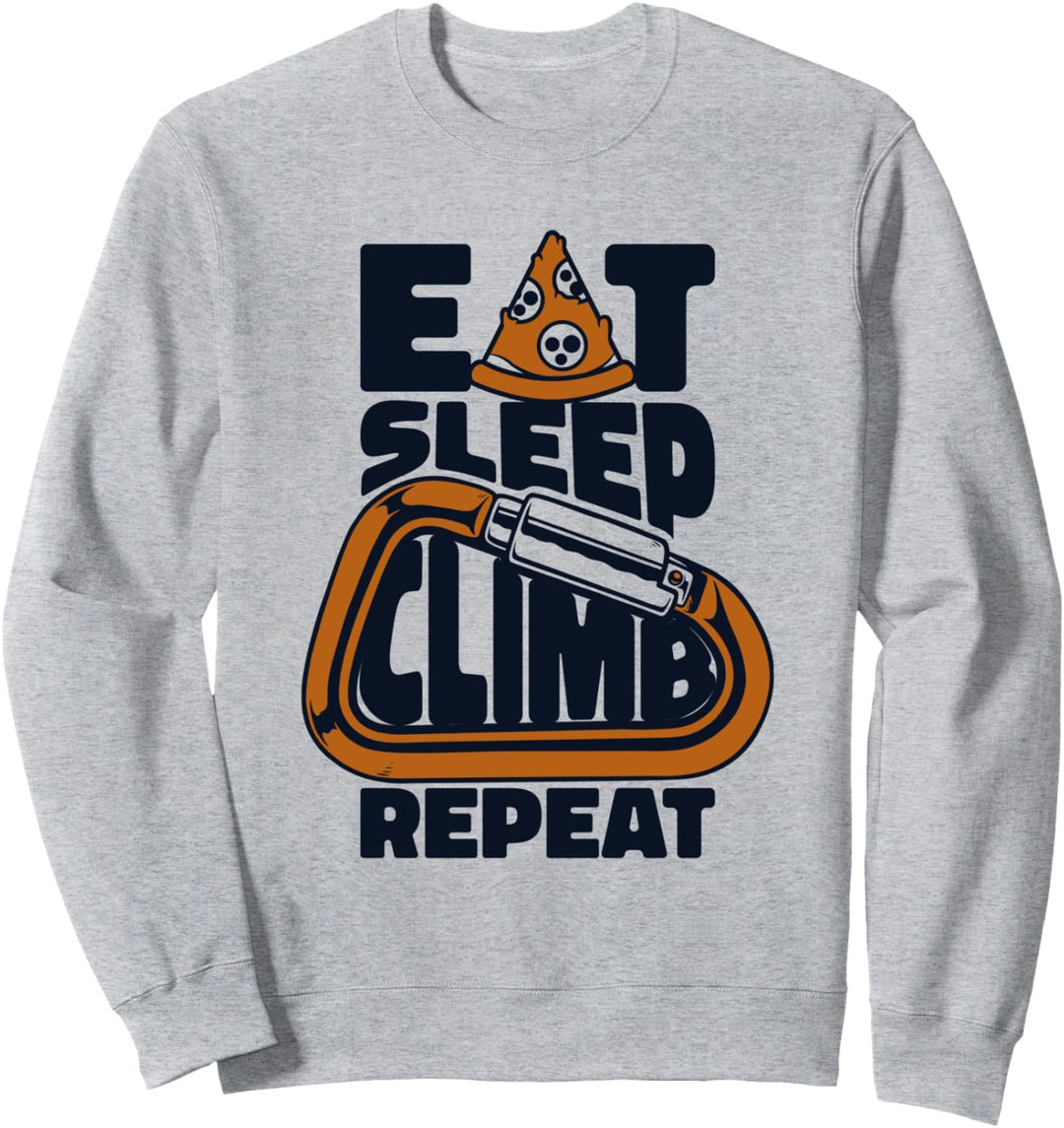 Eat Sleep Climb Repeat Bouldern Speedklettern Klettern Sweatshirt