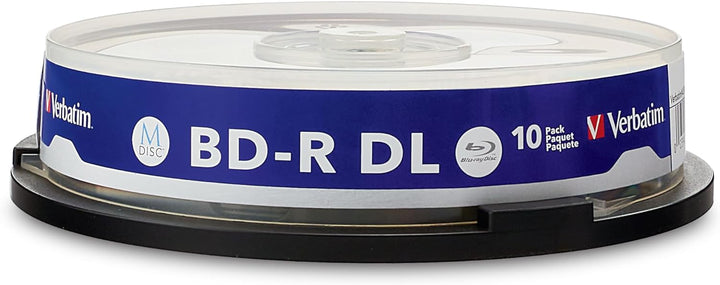 Verbatim 1x10 M-Disc BD-R BluRay 50GB 6X Speed Cakebox Printable