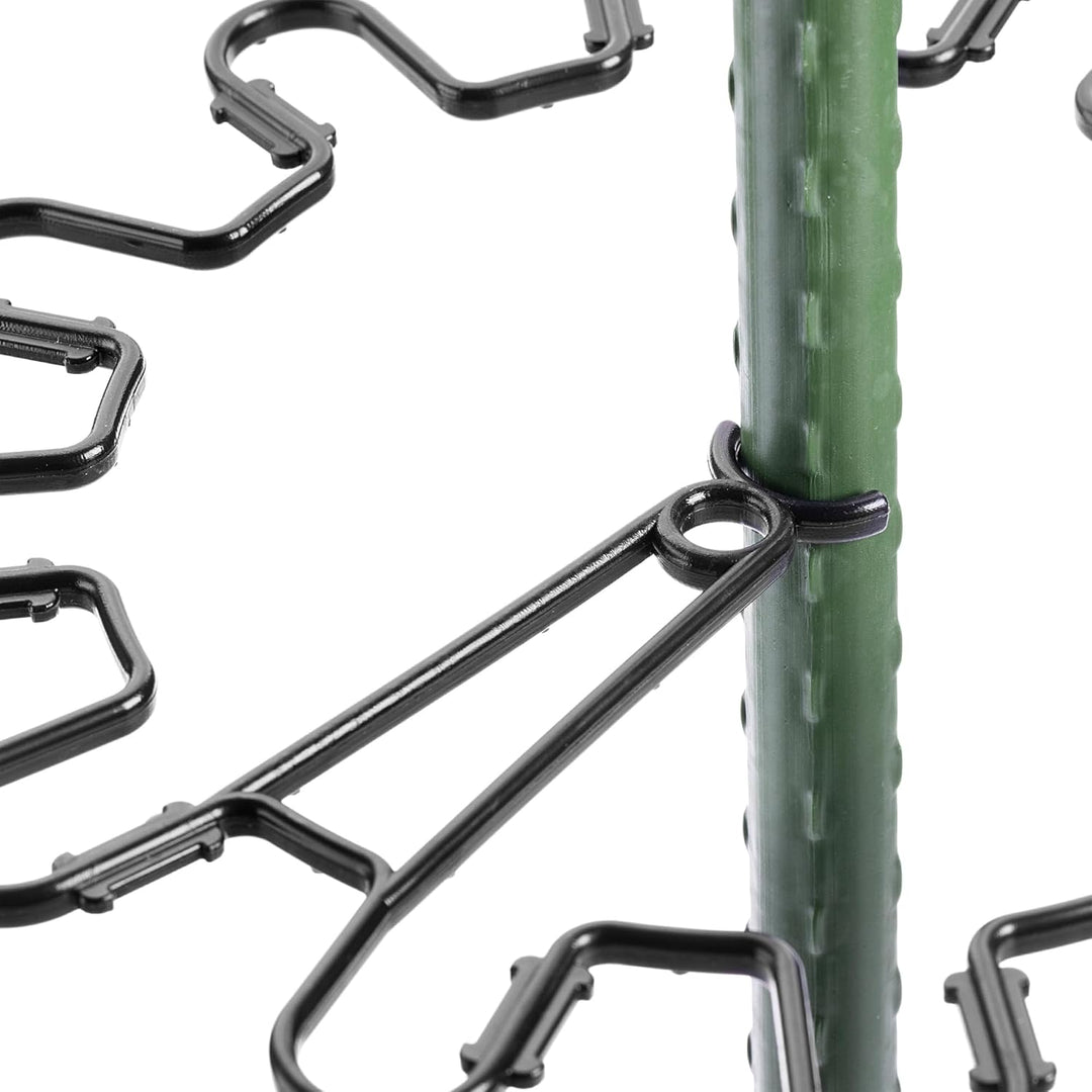 KADAX Staudenhalter Rund Ø 21 cm im 10er Set, Pflanzenhalter aus Kunststoff, Pflanzenstütze, Stauden