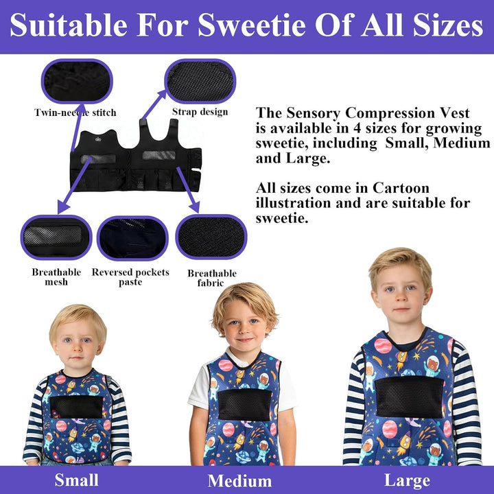 Gewichtsweste Kinder & Kompressionsweste | Weighted Vest als ADHS & Autismus Hilfsmittel | Sensorik