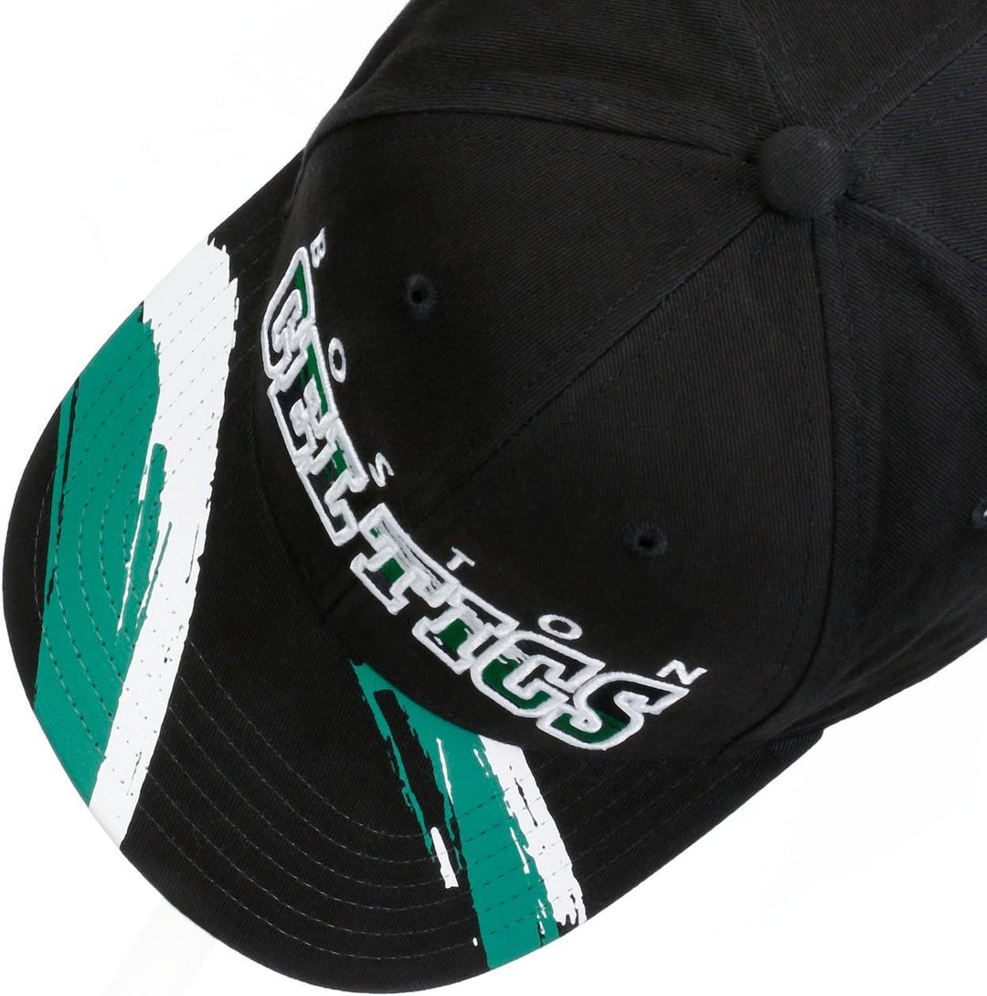 Mitchell &amp; Ness NBA Brushed Celtics Cap Basecap Baseballcap Snapback Curved Brim Boston Einheitsgrös