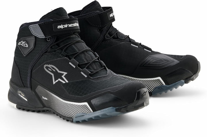 Alpinestars Nc Herren Motorradstiefel 44 EU Schwarz Grau Weiss, 44 EU Schwarz Grau Weiss