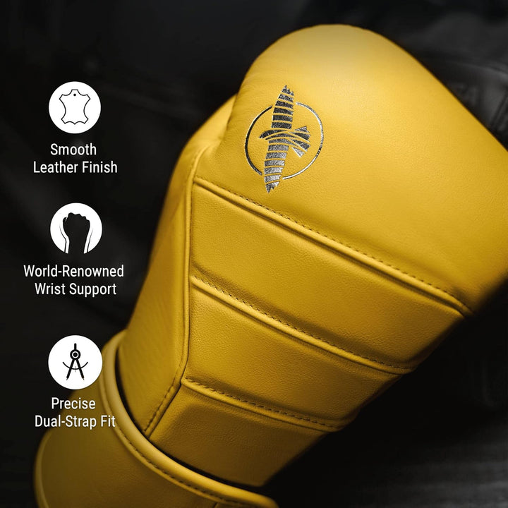 Hayabusa T3 Kanpeki Bokshandschoenen, 14oz Tigergelb