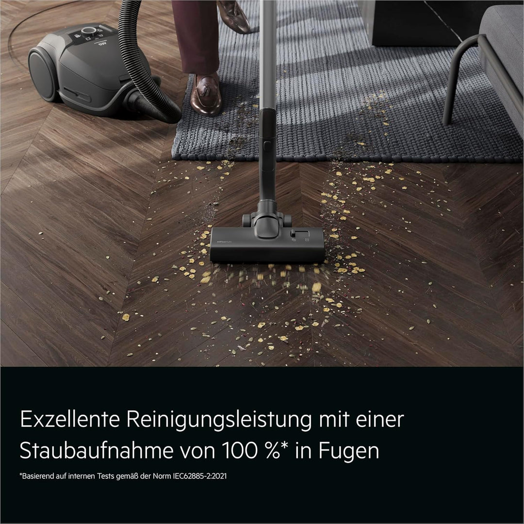 AEG Staubsauger mit Beutel, Leise 69 dB, HEPA‑Filter für Hygienisch Saubere Luft, 5 L Staubbeutel, M