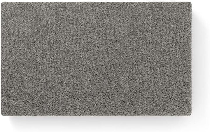 Knuffelwuff orthopädische Hundematte Ellenie aus Teddymaterial und Velours 79 x 60cm Grau - rutschfe