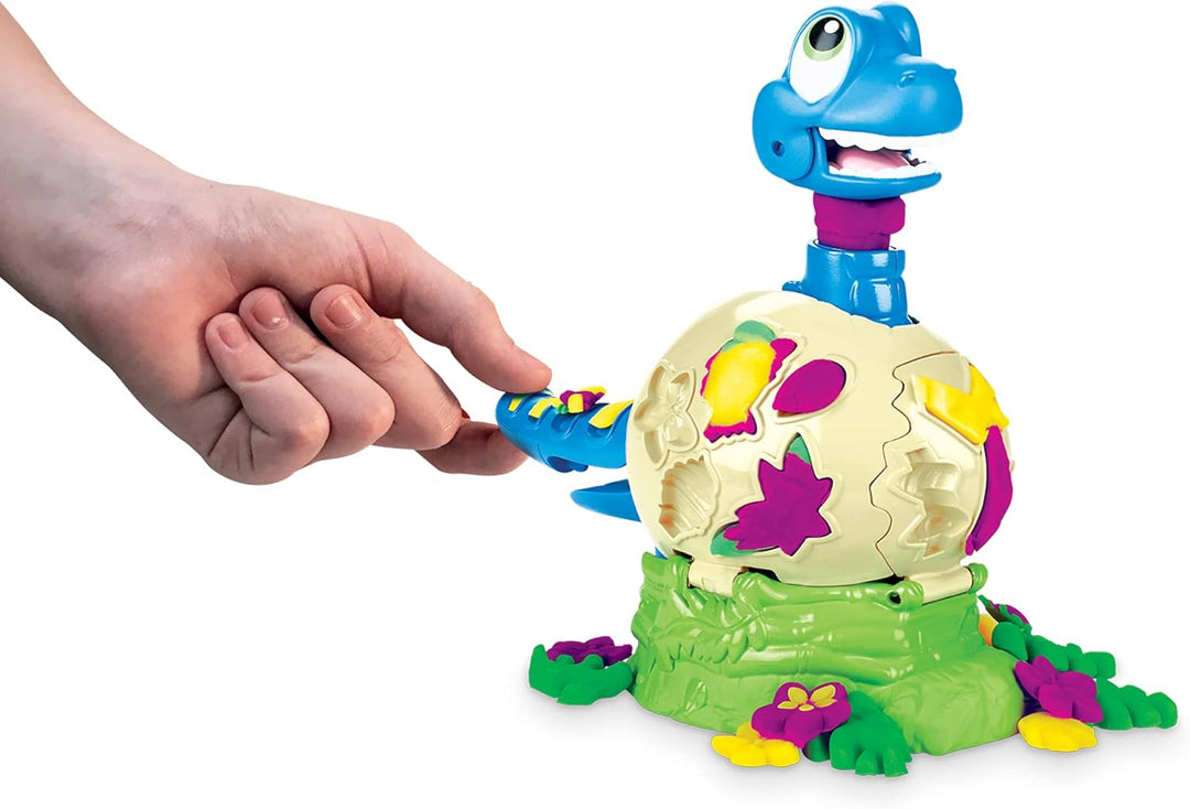 Play-Doh Dino Crew Bronto aus dem Ei, Spielzeug-Dinosaurier für Kinder ab 3 Jahren mit 2 Eiern 70 g,