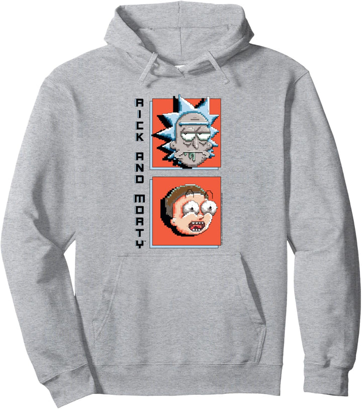 Rick and Morty Pixelated Rick and Morty Pullover Hoodie