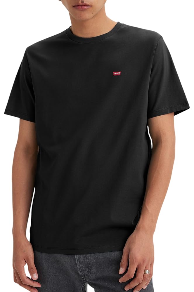 Levi's Herren Ss Original Housemark Tee T-Shirt XL Stonewashed Black, XL Stonewashed Black