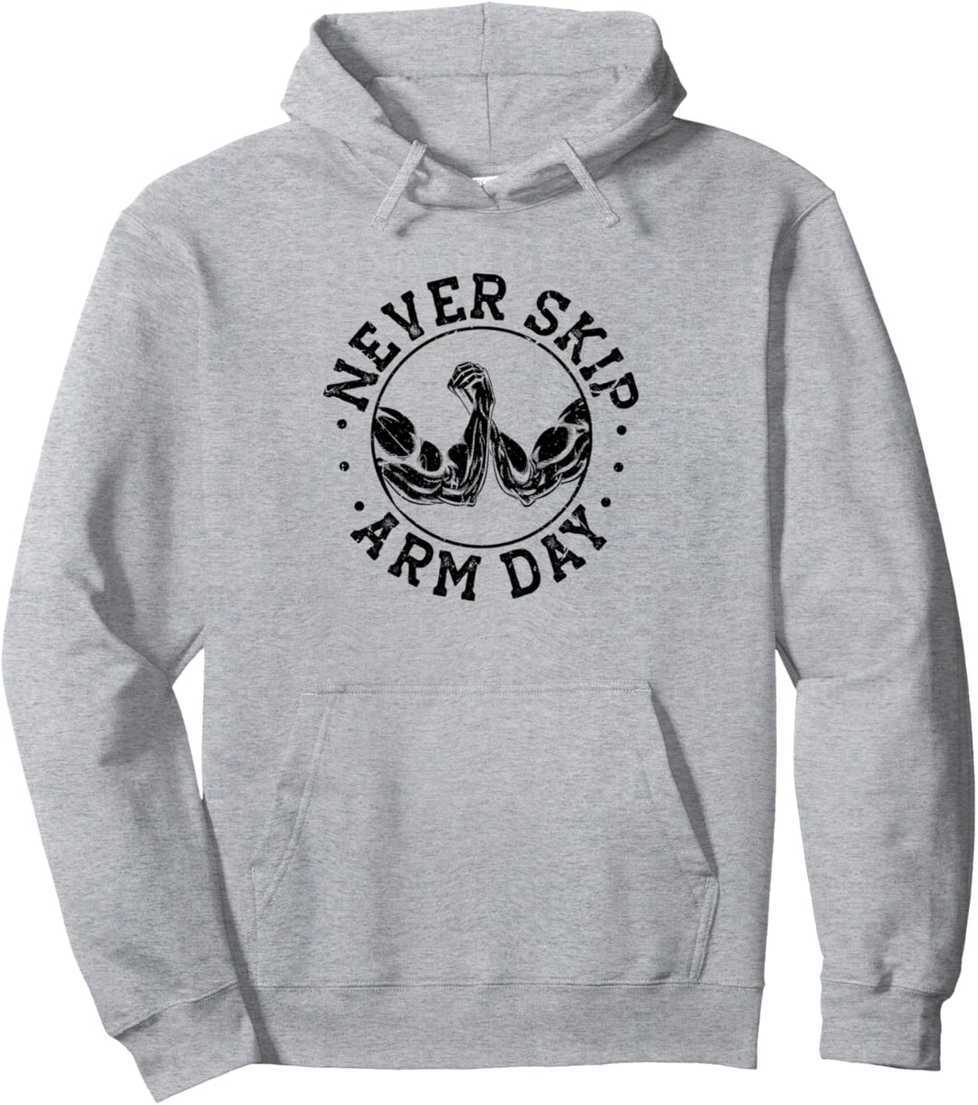Arm Wrestle Distressed Armwrestling Pullover Hoodie
