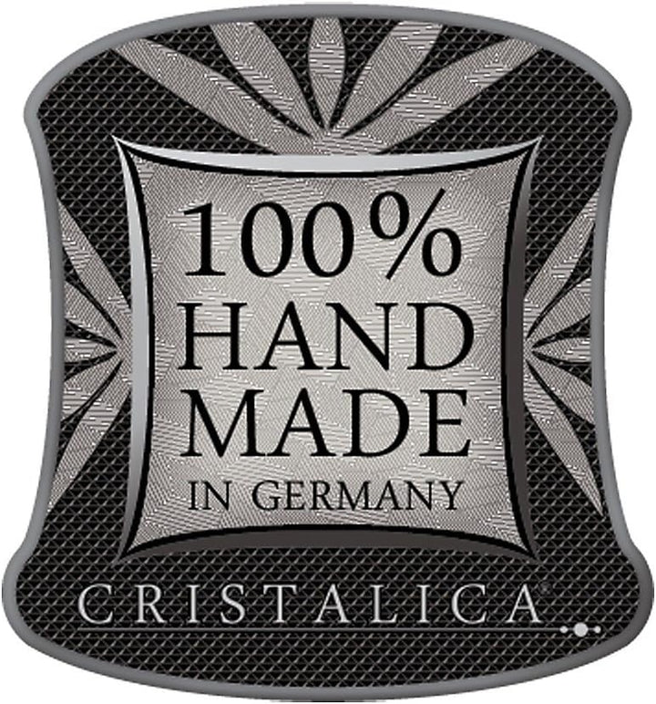CRISTALICA Vase Auf Fuss Blumenvase Pokalvase Opera H 26 cm Transparentes Kristallglas Glas Klassisc