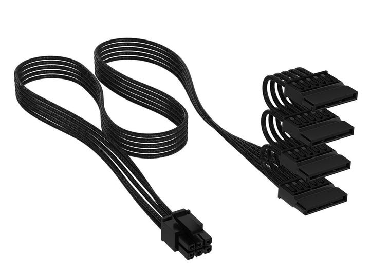 Corsair Elite Premium Typ 4 Einzeln Ummantelte SATA (4 Anschlüsse) Netzteil-Stromkabel – Dreilagiges