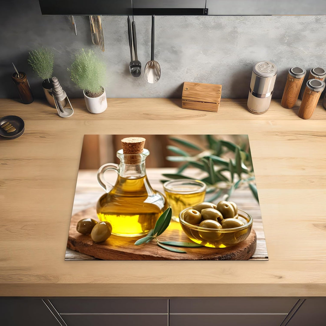 KitchenYeah© Herdabdeckplatte Einteilig Ceranfeld Abdeckplatte für Induktionsschutz Ceranfeldabdecku