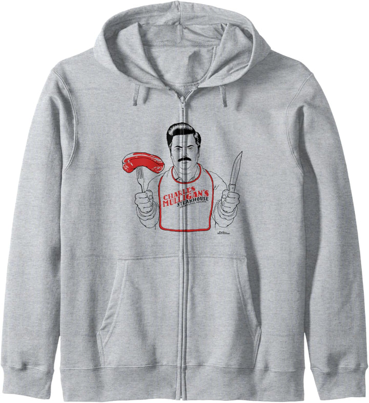 Parks &amp; Recreation Ron Swanson bei Mulligans Kapuzenjacke