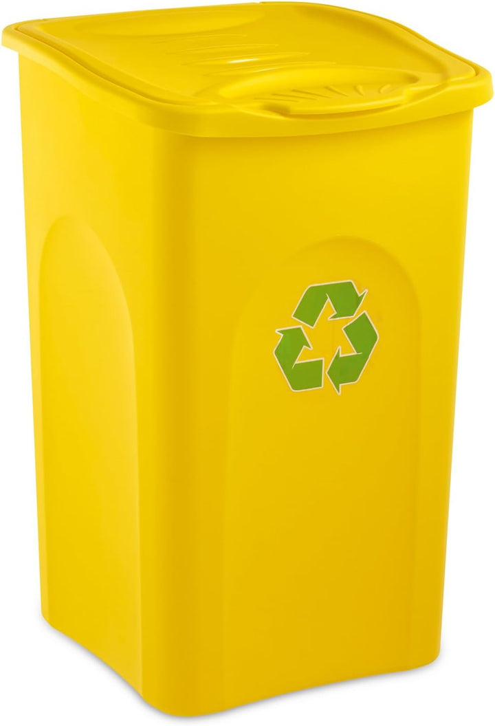Stefanplast Begreen Mülleimer, 50 l, Gelb, Gelb
