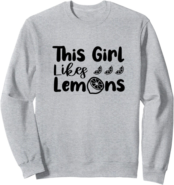 Mädchen mag Sommer Zitronensaft Zitrusfrüchte Sweatshirt