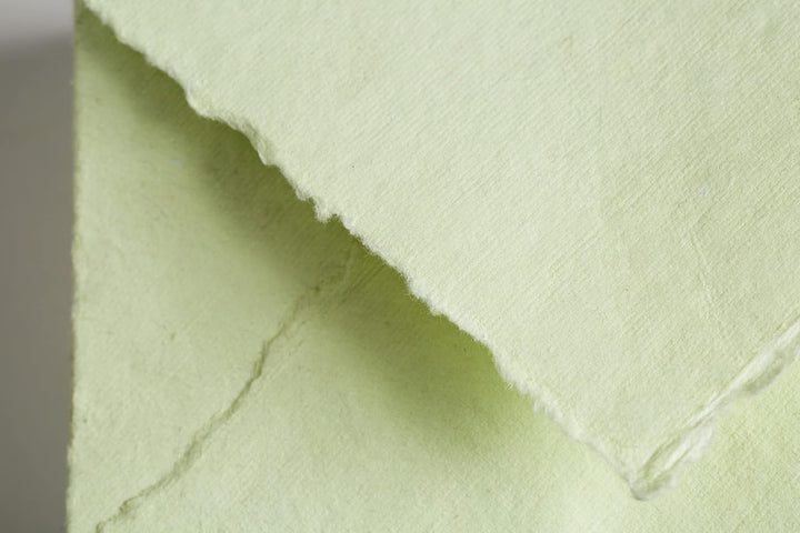 Wanderings Green Handmade Envelope - 13,3X18,4 cm - Packet Of 25-250gsm - For Announcements, Wedding