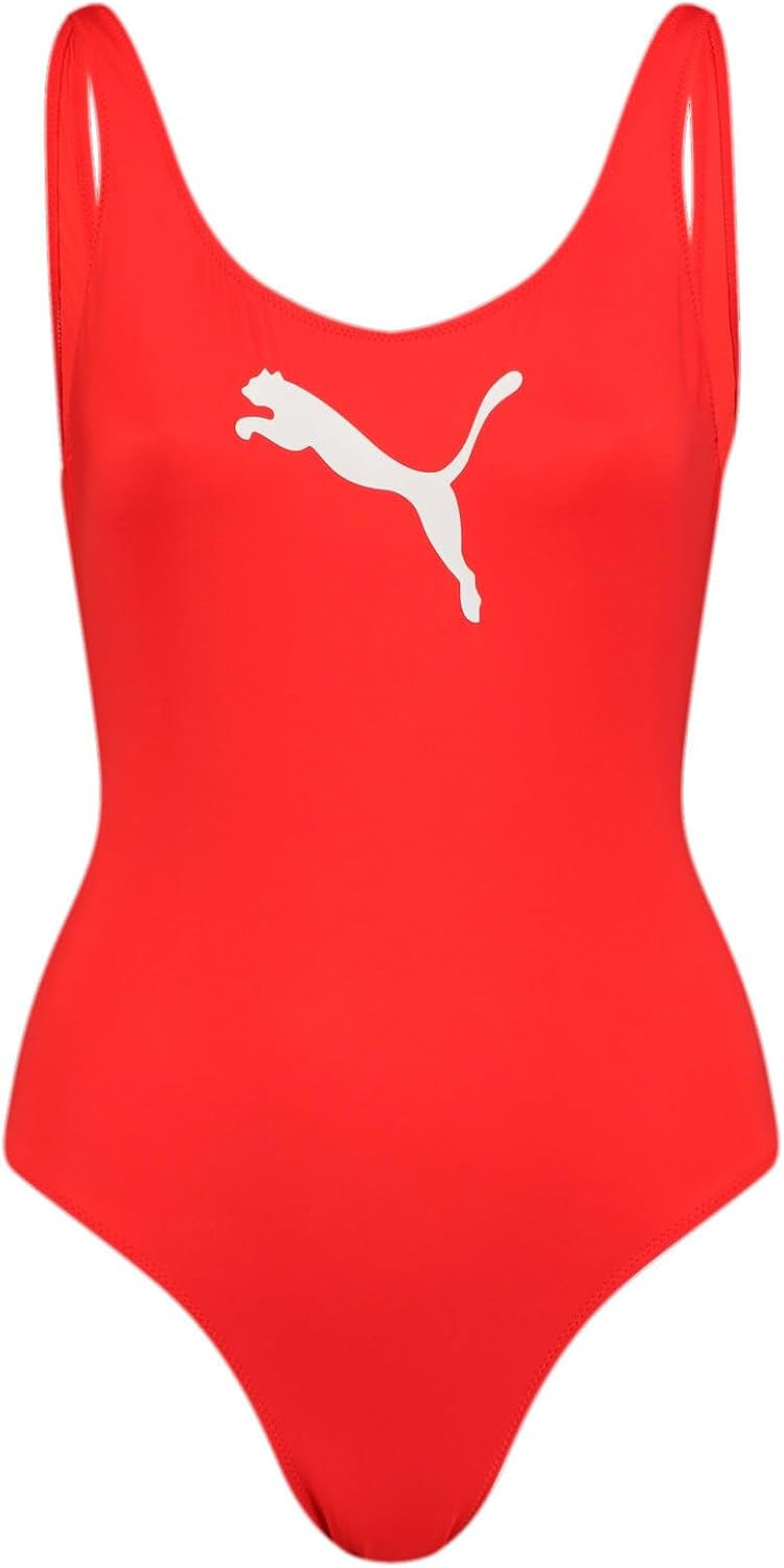 Puma Damen Swimsuit Badebekleidung (1er Pack) XS Rot, XS Rot