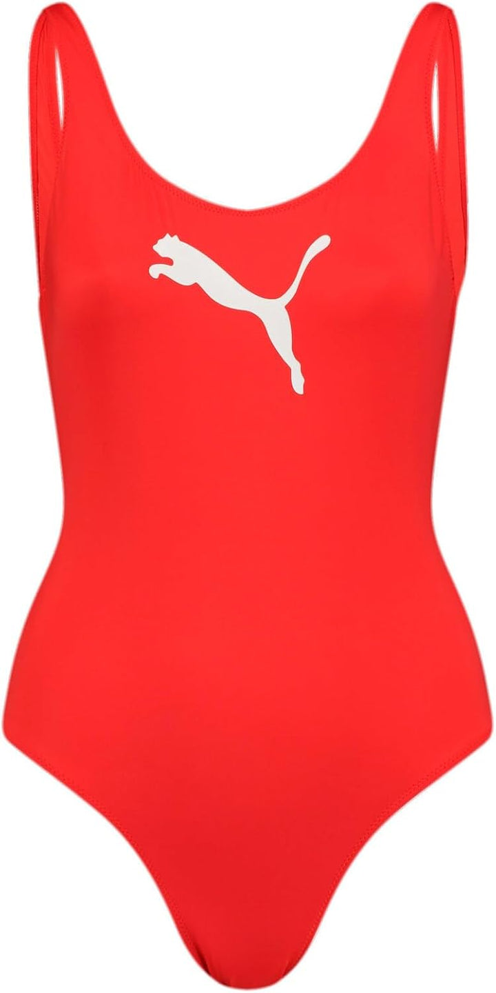 Puma Damen Swimsuit Badebekleidung (1er Pack) XS Rot, XS Rot