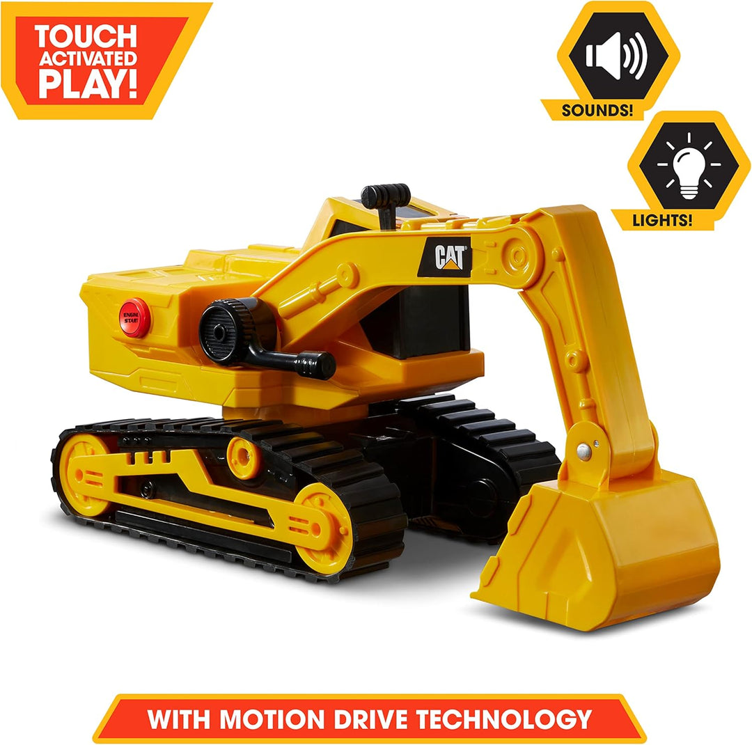 CatToysOfficial | Klassische Version Power Haulers Bagger Spielzeug | Echte Lichter &amp; Geräusche, Bew