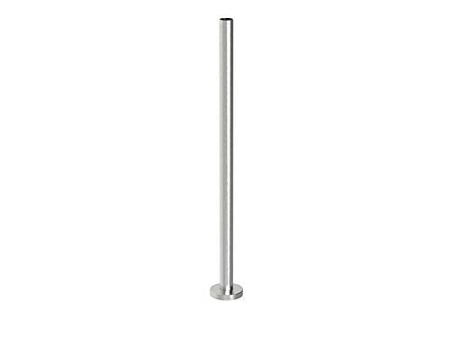 Edelstahl V2 A Treppen Geländer Balkon Pfosten Stütze Steher Handlauf Rundrohr Treppe Rohr (90 cm),