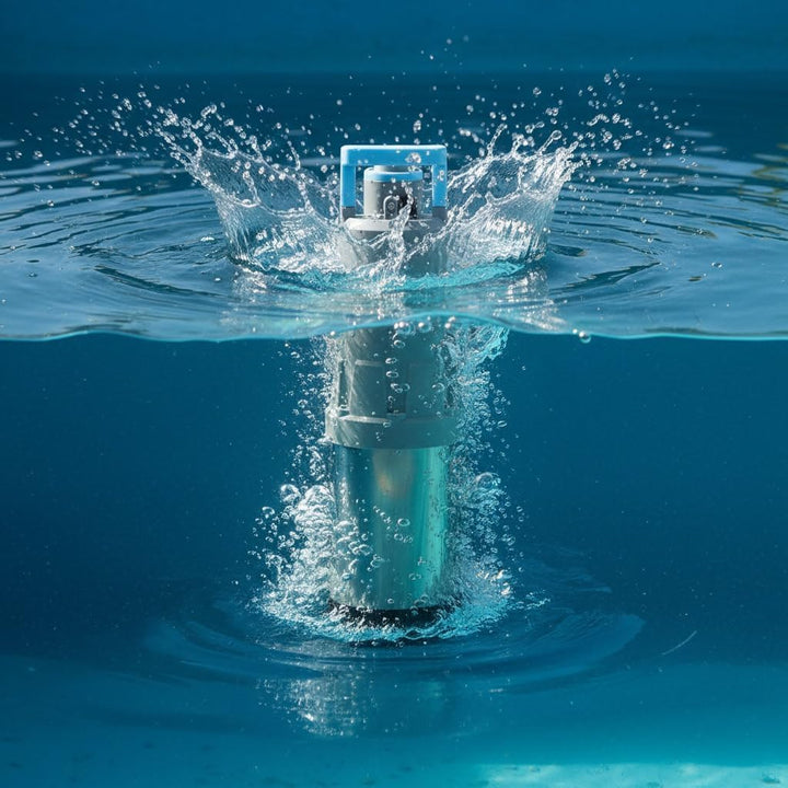 Tauchdruckpumpe FLOX 35P mit Schwimmerschalter (900 W, 6000 l/h, 35 m Förderhöhe) – Klarwasserpumpe