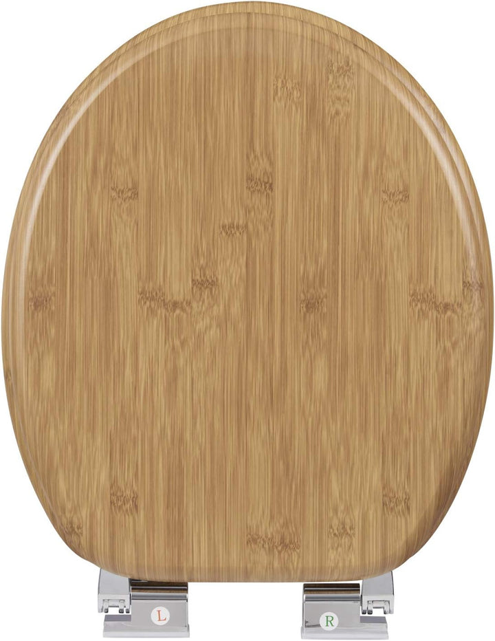 eSituro Toilettendeckel,mit Absenkautomatik, Klodeckel MD Holz Premium WC Sitz,Klobrille einfache Bo