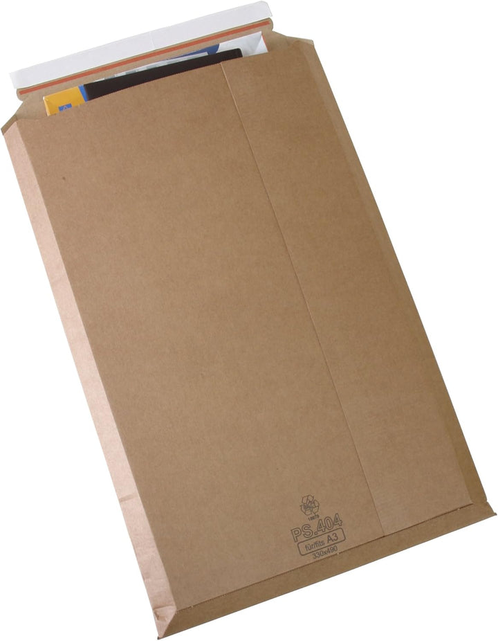 Versandtaschen Premium aus Mikro-Wellpappe Karton für DIN A6+/145x190mm bis 50mm Füllhöhe (PS.4002)