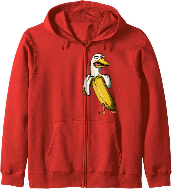 Bananen Ente Lustig verrückt Kapuzenjacke