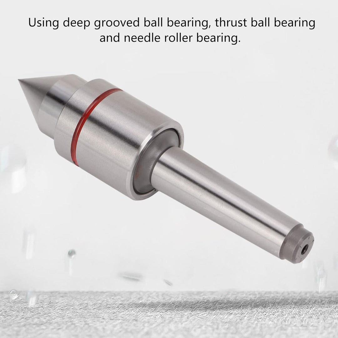 Reitstockmitte, 60° Konus MK2 140 mm Gesamtlänge Mitlaufende Spitze Wasserdicht zum Basteln