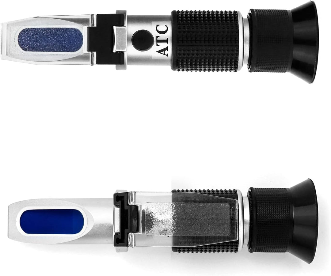 QWORK® Imker Refraktometer, mit automatischer Temperaturkompensation, Brix 0-80%, Handrefraktometer