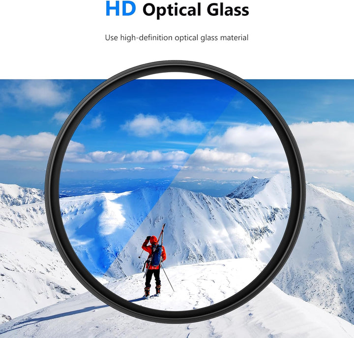 NEEWER 55mm MRC UV Filter, Schutzfilter mit 30 Schichten Multiresistente Nanobeschichtungen/HD Optis