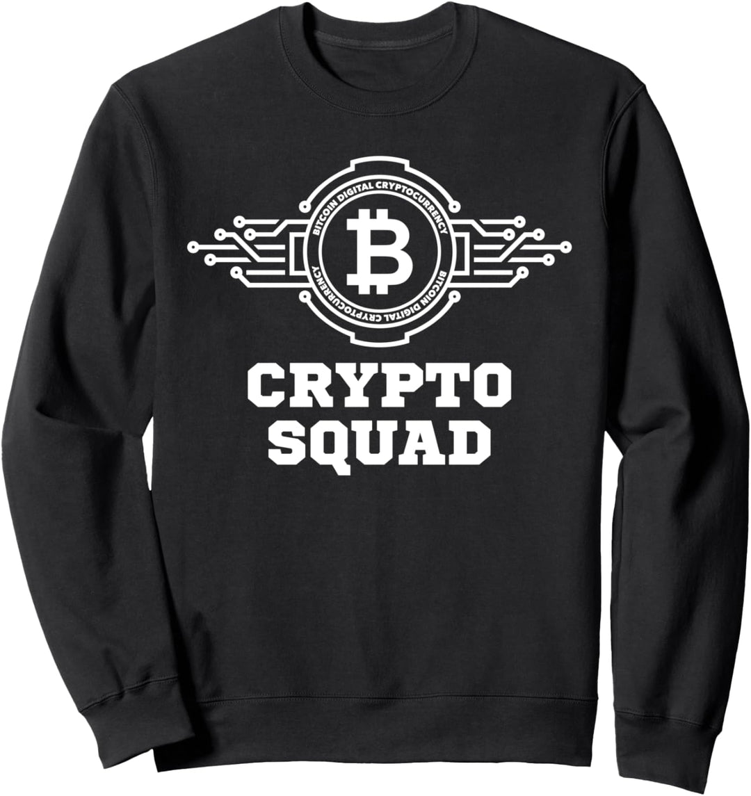 BTC T shirt, Bitcoin Squad Graphic Tee shirts, Cool Bitcoin Sweatshirt