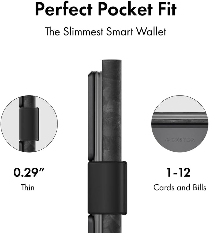 Ekster Carbon Cardholder Smart Wallet gebaut für schnellen Zugriff., Carbon Schmiede, Minimalistisch