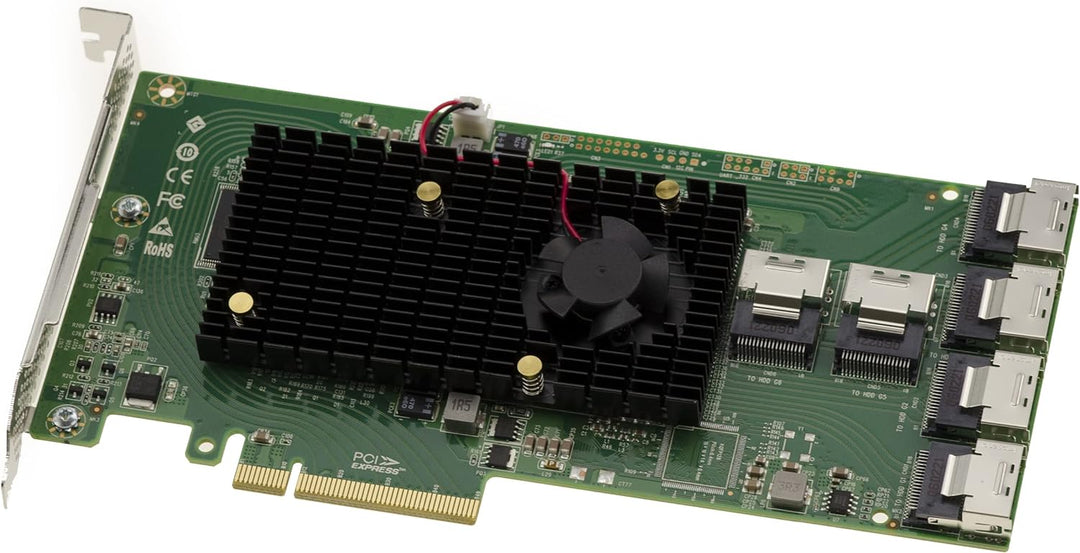 KALEA-INFORMATIQUE PCIe 2.0 SAS 6GB Controller-Karte mit 24 internen Ports. OEM-Modell SAS 2008 + SA