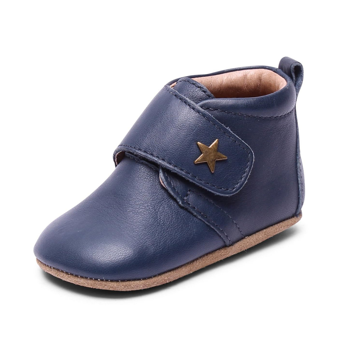 Bisgaard Unisex Baby Velcro Star Hausschuhe 24 EU Navy, 24 EU Navy