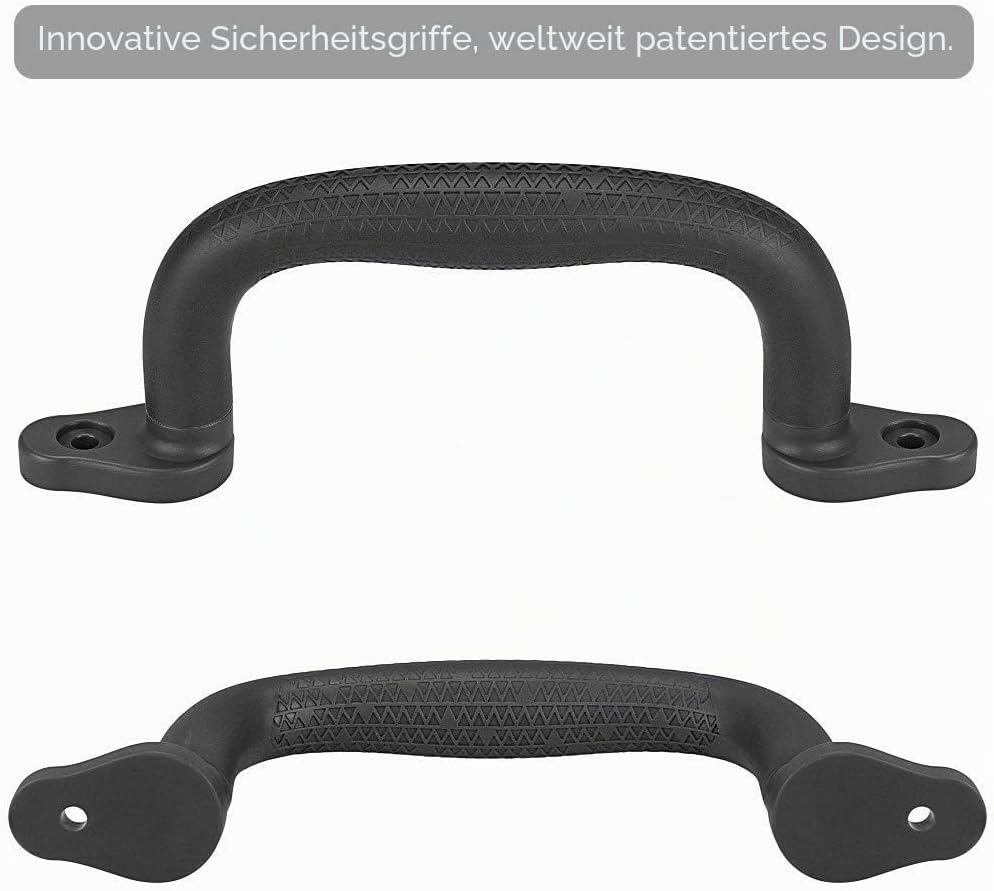 BeneLabel rutschfeste Solide Handgriffe, 18cm Sicherheitsgriffe Klettergeräte Greifer Griffe für Spi