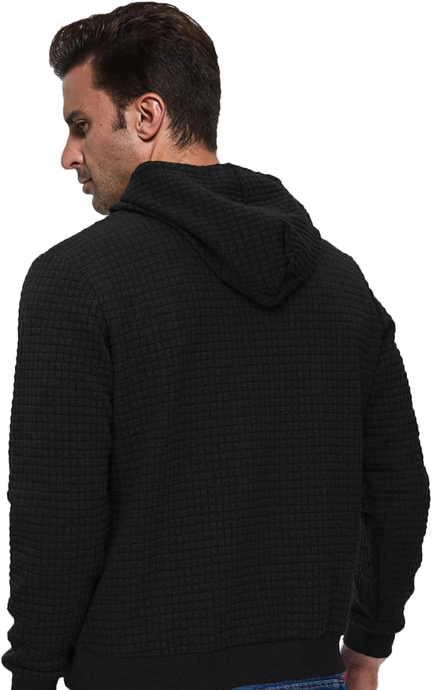 Tansozer Herren Hoodie Casual Sweatshirt Classic Kapuzenpullover mit Tasche XXL Hellgrau, XXL Hellgr