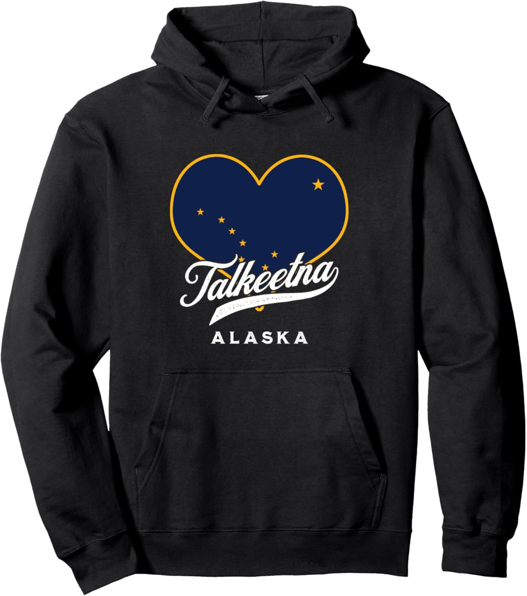 Talkeetna Alaska USA Staatsflagge Big Dipper Vacation Souvenir Pullover Hoodie