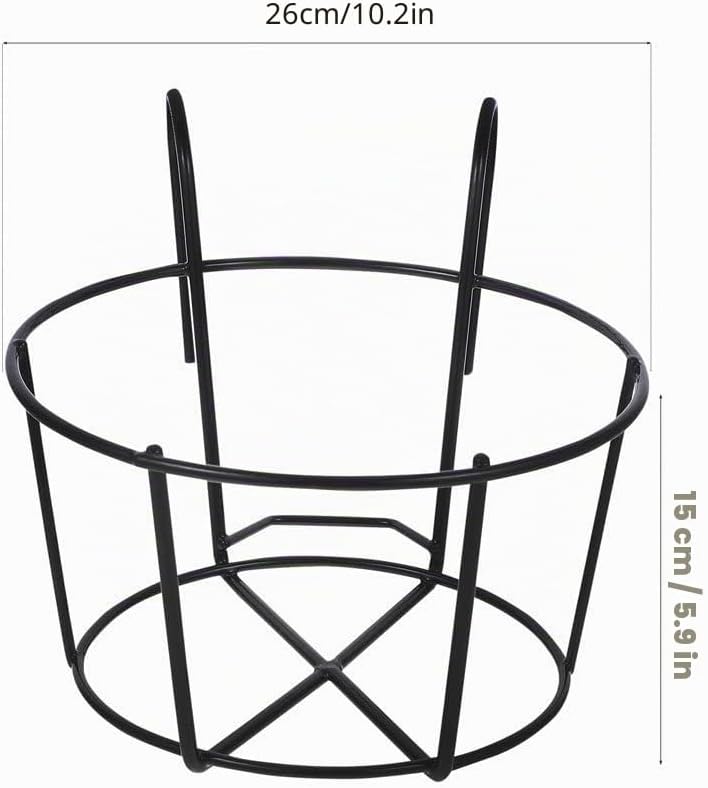 YARNOW 2 Stück Hängende Geländer Pflanzgefässe-Blumentopfhalter Balkon Hängend Metall-Blumenkasten M