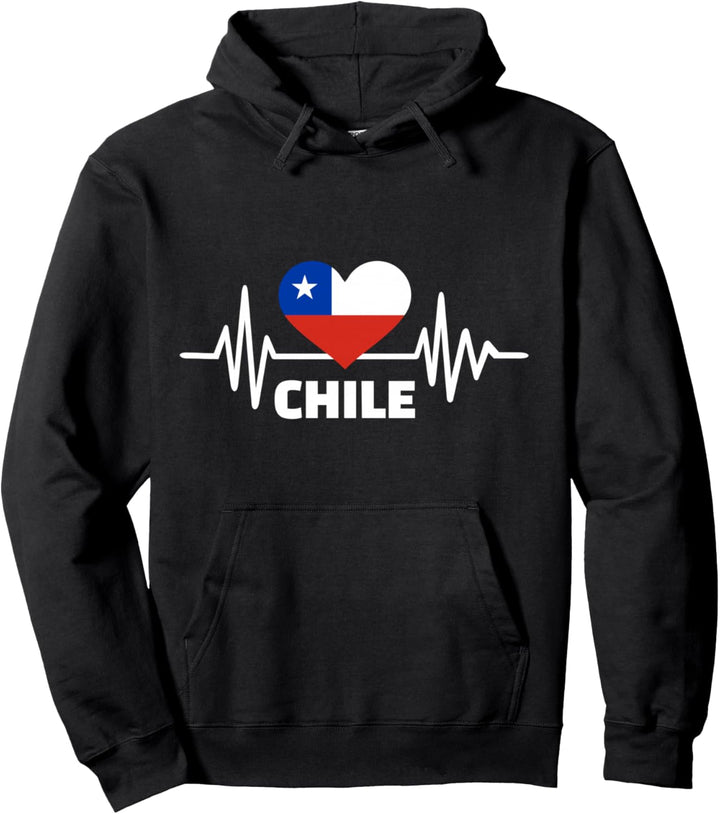 Chile Herzschlag Pullover Hoodie