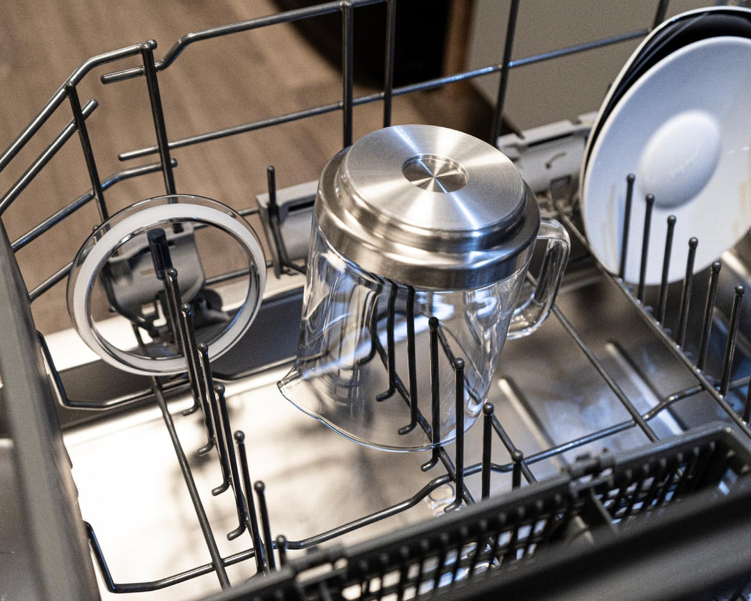 ROMMELSBACHER Milchaufschäumer MS 625, elektrisch, 250 ml zum Schäumen, 500 ml zum Verrühren, Glaska