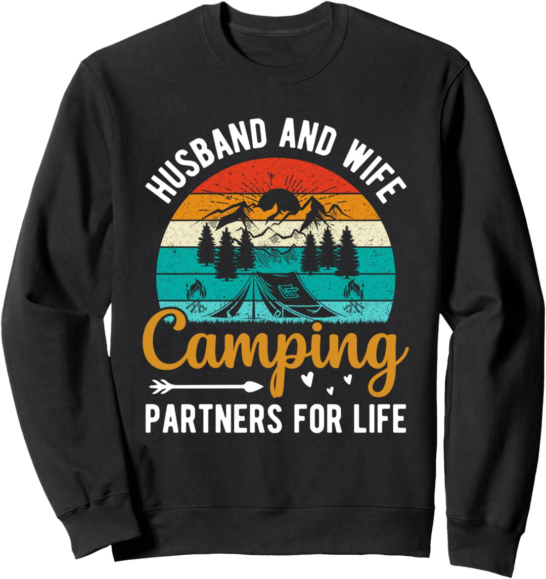 Ehemann und Ehefrau Camping Partner fürs Leben Sweatshirt